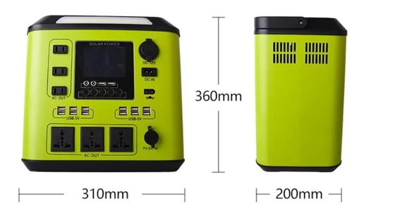 Green 1500W Portable Power Station 500WH 800WH 2000WH Solar Energy Storage Generator
