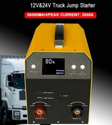 12V 24V Car Jump Starter Power Bank ليثيوم شاحن بطارية السيارة أداة الطوارئ المحمولة