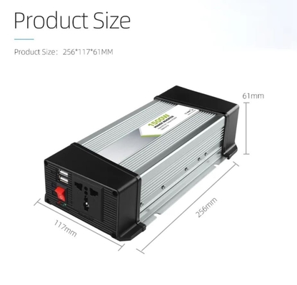 1.5KW DC AC الطاقة العاكس 12 فولت إلى 230 فولت الشمسية المعدلة شرط لموجة العاكس عالية الكفاءة