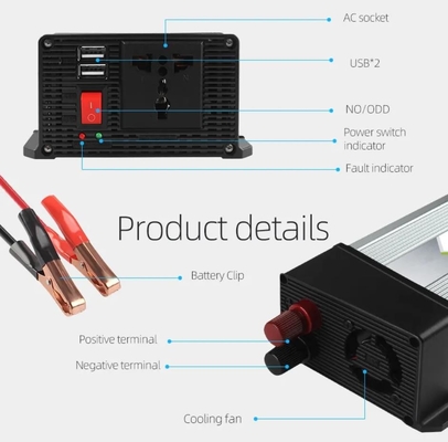 1.5KW DC AC الطاقة العاكس 12 فولت إلى 230 فولت الشمسية المعدلة شرط لموجة العاكس عالية الكفاءة