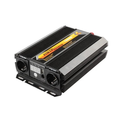 1000W 12v إلى 220v السلطة العاكس 12V إلى 110V سيارة السلطة العاكس مع منافذ التيار المتردد المزدوجة
