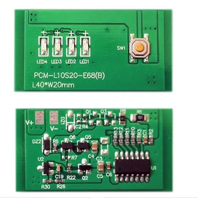 10-17S Li Ion / Lifepo4 Smart BMS System 40A 60A 80A لحزمة بطارية 36v 48v 60v