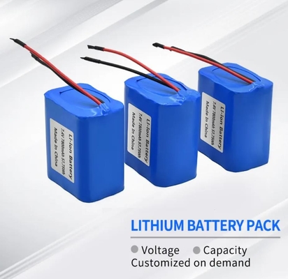 2600mah 3000mah 3.7V 7.4V 7800mah 9ah 18650 حزم بطارية ليثيوم أيون قابلة لإعادة الشحن