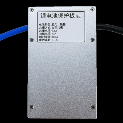نظام التوازن النشط الذكي BMS 12S-20S 60A لحزمة بطارية Li Ion Lifepo4 LTO