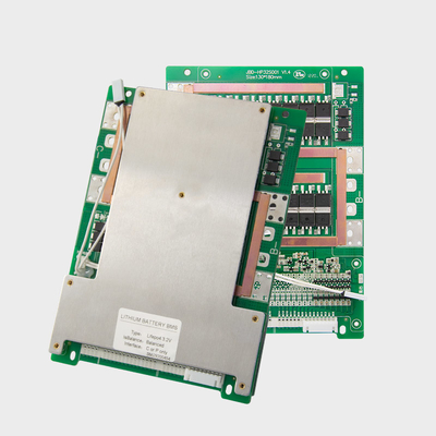 3.2V Lifepo4 المنفذ المشترك BMS 32S 96V 80A مع مزدوج التحكم في درجة الحرارة PCB