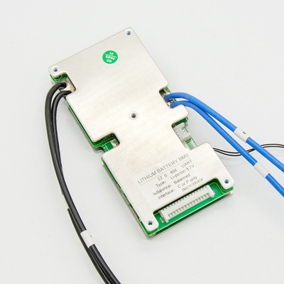 Li Ion Smart BMS UART ، BMS 13S 48V 40A 140mm × 62mm × 16mm الحجم