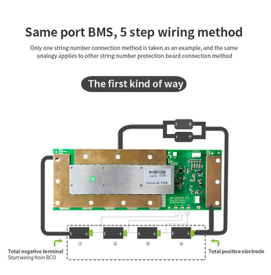 بلوتوث Lifepo4 BMS 4s 150A ، لوحة حماية البطارية uart 4s 315 × 120 × 10mm الحجم