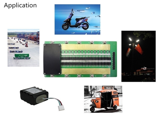 24S 60A BMS نشط lifepo4 ، BMS مع توازن FR-4 مادة