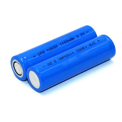IFR 18650 خلية بطارية LiFePO4 10A 3.2V 1100mah مع معدل تفريغ عالي