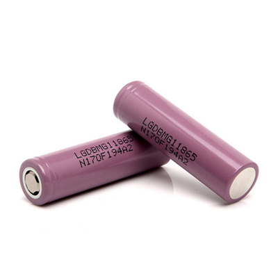 2900mAh LGDBMG11865 بطارية ، 18650 قابلة للشحن Li Ion 50g الوزن