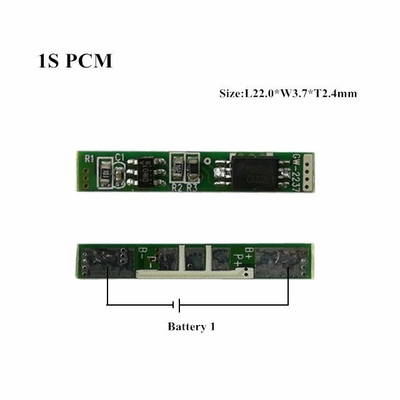 1S 2A Li Ion BMS PCM لوحة حماية البطارية مع شريط نيكل