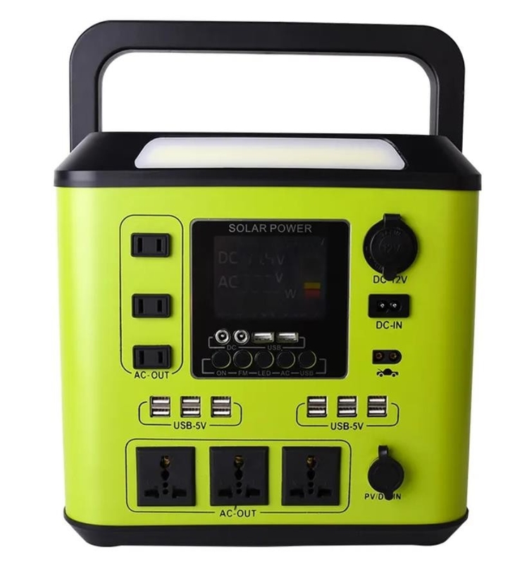 Green 1500W Portable Power Station 500WH 800WH 2000WH Solar Energy Storage Generator
