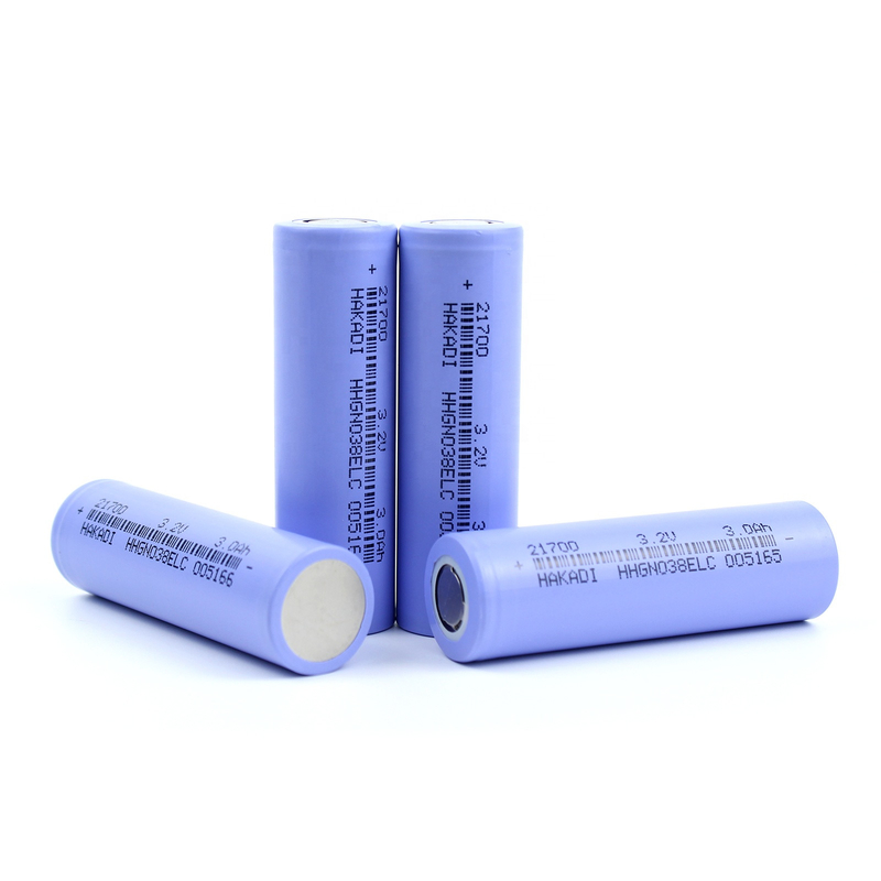 3000mAh 21700 بطارية ليثيوم أيون قابلة لإعادة الشحن 3.2V 3.3v 3Ah 21.5 × 70.5mm