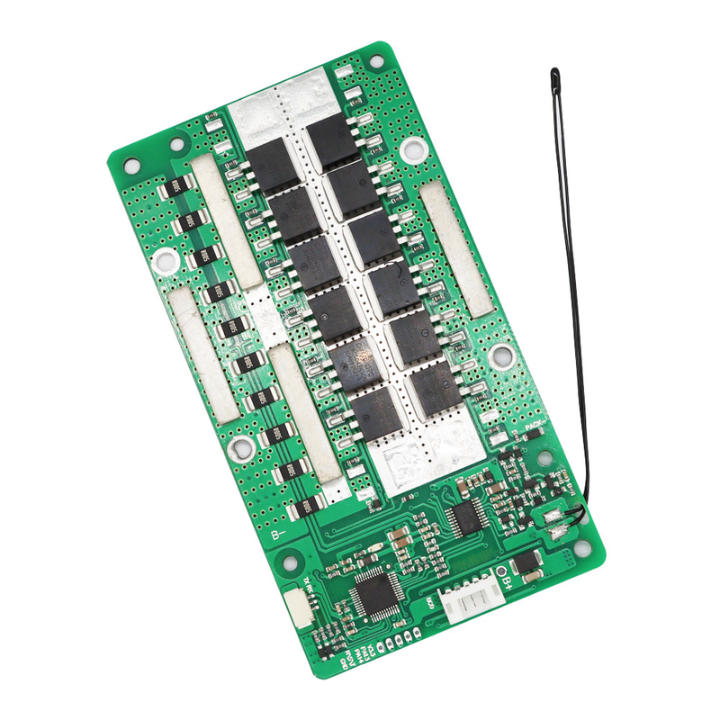 UART Communications Active Balance BMS 12V 60A 4S مقاس 120 × 65 × 10 مم